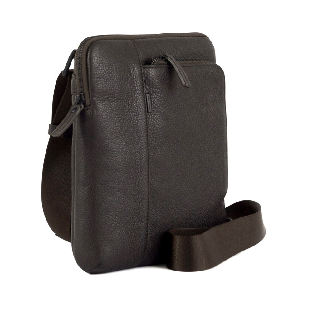 1812280 - NATHAN - Calfskin Dark Brown Crossbody
